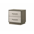 Gem Modern Style King 4PC Bedroom Set Made with wood in Beige & Brown