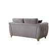Leena Contemporary Style Loveseat Made with Wood in Gold accent & Gray