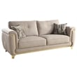 Leena Contemporary Style 3PC Livingroom Set Made with Wood in Beige