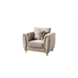 Leena Contemporary Style 3PC Livingroom Set Made with Wood in Beige