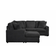 Grande Modern Style Sectional Sofa Made with wood in Black