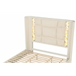 La Pierre Contemporary Style King Size bed made with Wood in Beige