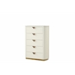 La Pierre Contemporary Style Queen 5PC Bedroom Set made with Wood in Beige