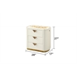 La Pierre Contemporary Style Queen 5PC Bedroom Set made with Wood in Beige