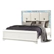 Laguna Modern Style King Size Bed made with Wood in White