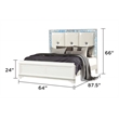 Laguna Modern Style Queen 4 PC Bedroom set made with Wood in White