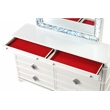 Laguna Modern Style Queen 4 PC Bedroom set made with Wood in White