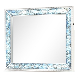 Laguna  Modern Style Mirror Made With Wood in White
