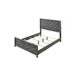 Denver Modern Style Full Size Bed Made With Wood in Gray Colour