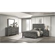 Denver Modern Style Full Size Bed Made With Wood in Gray Colour