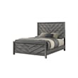 Denver Modern Style 5PC Full Size Bedroom Set Made With Wood in Gray Colour