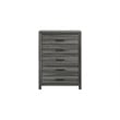Denver Modern Style 5PC Full Size Bedroom Set Made With Wood in Gray Colour