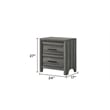 Denver Modern Style 5PC Full Size Bedroom Set Made With Wood in Gray Colour