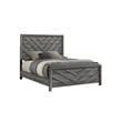 Denver Modern Style 4PC Twin Bedroom Set Made With Wood in Gray