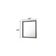 Denver Modern Style  Mirror Made With Wood Frame in Gray Colour(NO DRESSER)