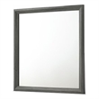 Denver Modern Style  Mirror Made With Wood Frame in Gray Colour(NO DRESSER)