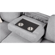 Pinto Modern Style L-Shaped Sectional Made with wood in Gray