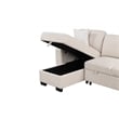 Pinto Modern Style L-Shaped Sectional Made with wood in Beige