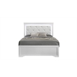 Blaze Modern Style Full Bed made with Wood in White