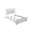 Blaze Modern Style King Bed made with Wood in White