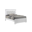 Blaze Modern Style King Bed made with Wood in White