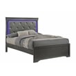 Blaze Modern Style Twin Bed made with Wood in Gray