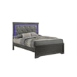 Blaze Modern Style Twin Bed made with Wood in Gray
