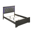 Blaze Modern Style King Size Bed made with Wood in Gray Color