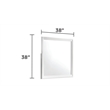 Blaze Modern Style Twin 4PC bedroom set made with Wood & LED Headboard in White