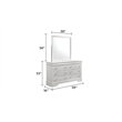 Blaze Modern Style Twin 4PC bedroom set made with Wood & LED Headboard in White