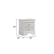Blaze Modern Style Twin 4PC bedroom set made with Wood & LED Headboard in White