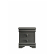 Blaze Modern Style King 5PC bedroom set made with Wood & LED Headboard in Gray