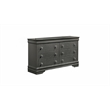 Blaze Modern Style King 5PC bedroom set made with Wood & LED Headboard in Gray