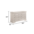 Blaze Modern Style Queen 5PC bedroom set made with Wood & LED Headboard in White