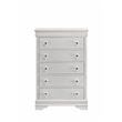 Blaze Modern Style Queen 5PC bedroom set made with Wood & LED Headboard in White