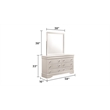 Blaze Modern Style Queen 5PC bedroom set made with Wood & LED Headboard in White