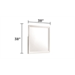 Blaze Modern Style Queen 5PC bedroom set made with Wood & LED Headboard in White