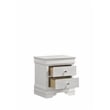 Blaze Modern Style Queen 4PC bedroom set made with Wood & LED Headboard in White