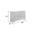 Blaze Modern Style King 4PC bedroom set made with Wood & LED Headboard in White