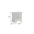 Blaze Modern Style King 4PC bedroom set made with Wood & LED Headboard in White