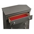 Blaze Modern Style 5-Drawer Chest made with Wood in Gray