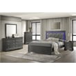 Blaze Modern Style 5-Drawer Chest made with Wood in Gray