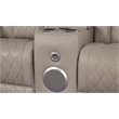 Fortuner Modern Style Recliner 2PC Livingroom Set Made with faux leather in Gray