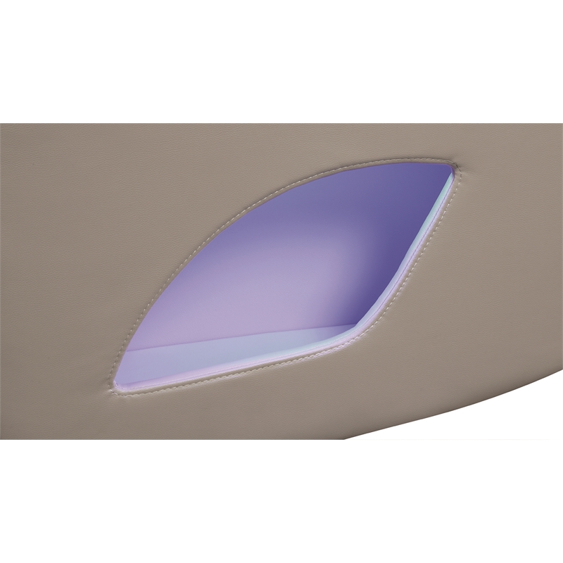 Fortuner Modern Style Recliner 3PC Livingroom Set Made with faux leather in Gray