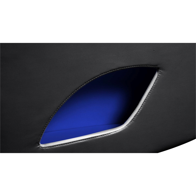 Fortuner Modern Style Recliner Sofa Made with faux leather & Wood in Black