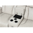 Fortuner Modern 3PC Livingroom Set Made with faux leather & Wood in Beige