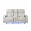 Fortuner Modern 3PC Livingroom Set Made with faux leather & Wood in Beige