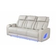 Fortuner Modern 3PC Livingroom Set Made with faux leather & Wood in Beige