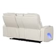 Fortuner Modern 3PC Livingroom Set Made with faux leather & Wood in Beige