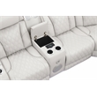 Fortuner Modern recliner sectional made with wood & Faux Leather in Beige